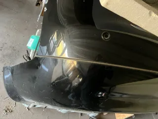 Audi A4 8E B6 Kombi Avant Stoßstange hinten mit Spoiler schwarz LZ9W - Bild 5