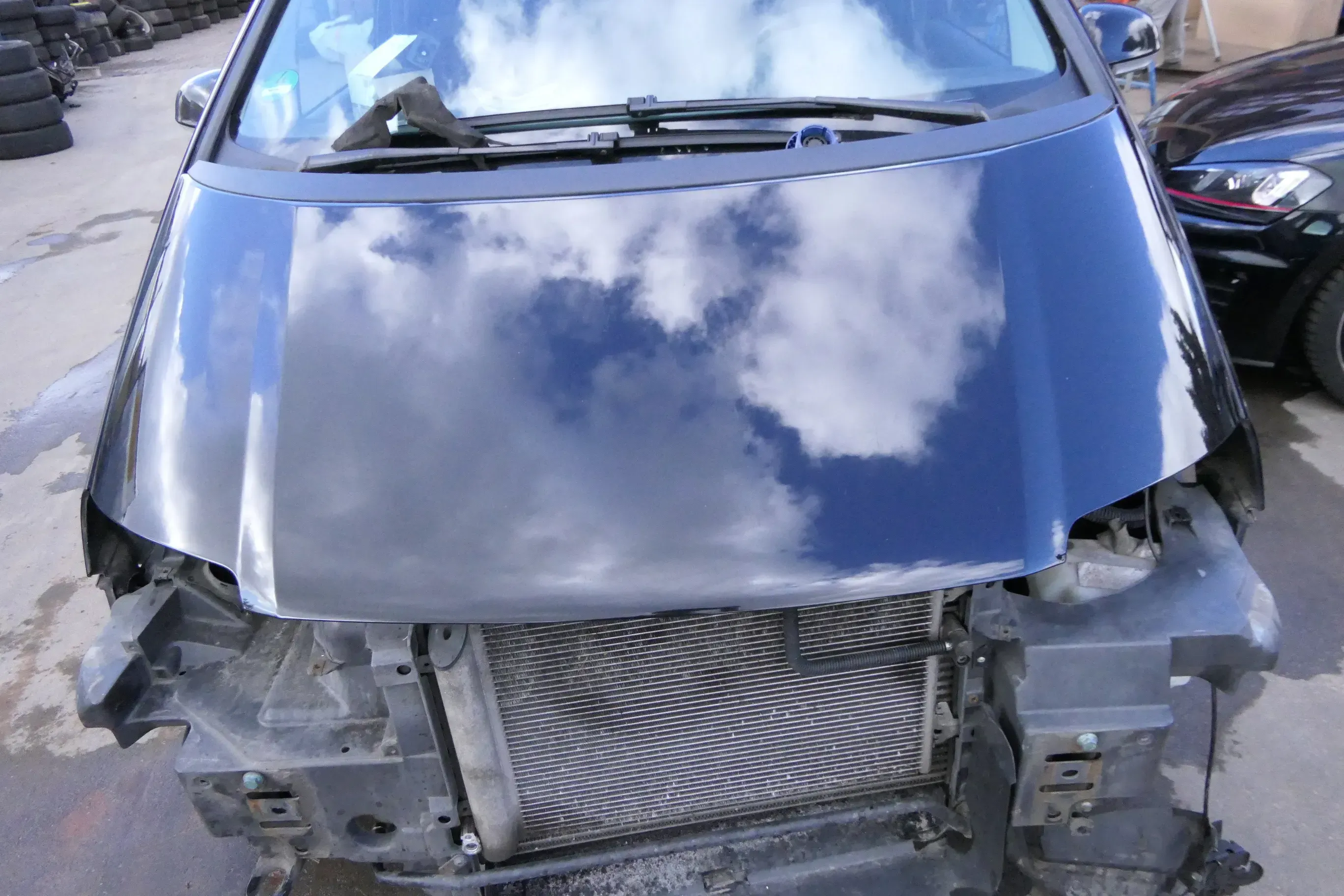 VW Sharan 7M Motorhaube Klappe Haube vorn vorne schwarz LC9X ab ca.Bj2000passend - Bild 1
