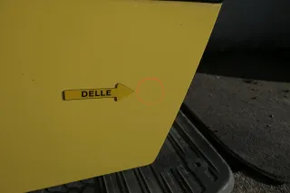 Seat Ibiza 6L Tür Fahrertür 3-Türer vorne links gelb LS1H - Bild 3