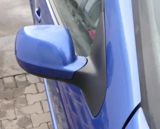 Golf 4 Bora elektrischer Spiegel vorne rechts Außenspiegel blau LW5Y Glas - Bild 2