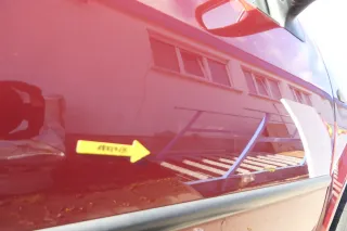 VW Golf 4 Tür vorne rechts Beifahrertür 2/3-Türer braun rot LC3K ohnAnbauteile - Bild 8