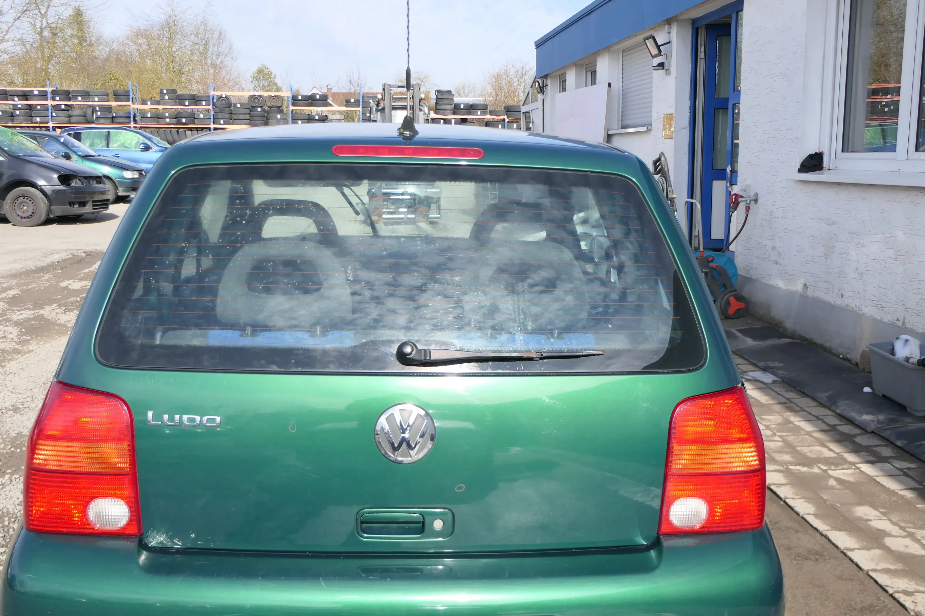 VW Lupo 6X Heckklappe Klappe Kofferraumklappe Scheibe grün LA6N - Bild 1