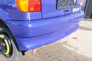 VW Polo 6N Stoßstange hinten 2-geteilte Heckstoßstange blau LD5D Stoßfänger - Bild 3