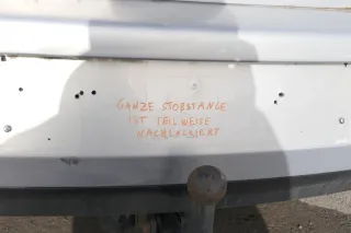 VW Golf 4 Limousine Stoßstange hinten Heckstoßstange Stoßfänger silber grau - Bild 2