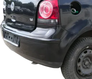 VW Polo 9N 9N3 Stoßstange Heckstoßstange hinten schwarz LC9Z Stoßfänger - Bild 6