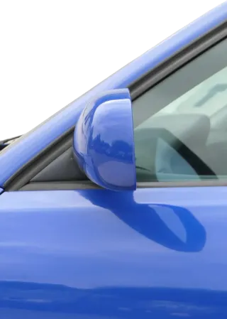 Audi A4 B5 Spiegel Außenspiegel links elektrisch blau LZ5M Glas Kappe - Bild 3