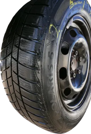 4x Polo 6R 9N Ibiza Felgen 185/60 R14 Allwetterreifen M+S 6jx15 ET38 Reifen 4-5m - Bild 2