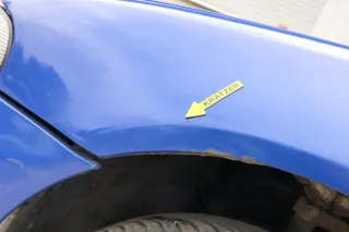Audi A4 B5 (bis caMitte1999 Bild verglei) Kotflügel vorne links blau LZ5T - Bild 2