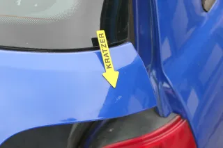 A4 B5 Kombi Heckklappe hinten Klappe Kofferraumklappe blau LZ5M Scheibe - Bild 4