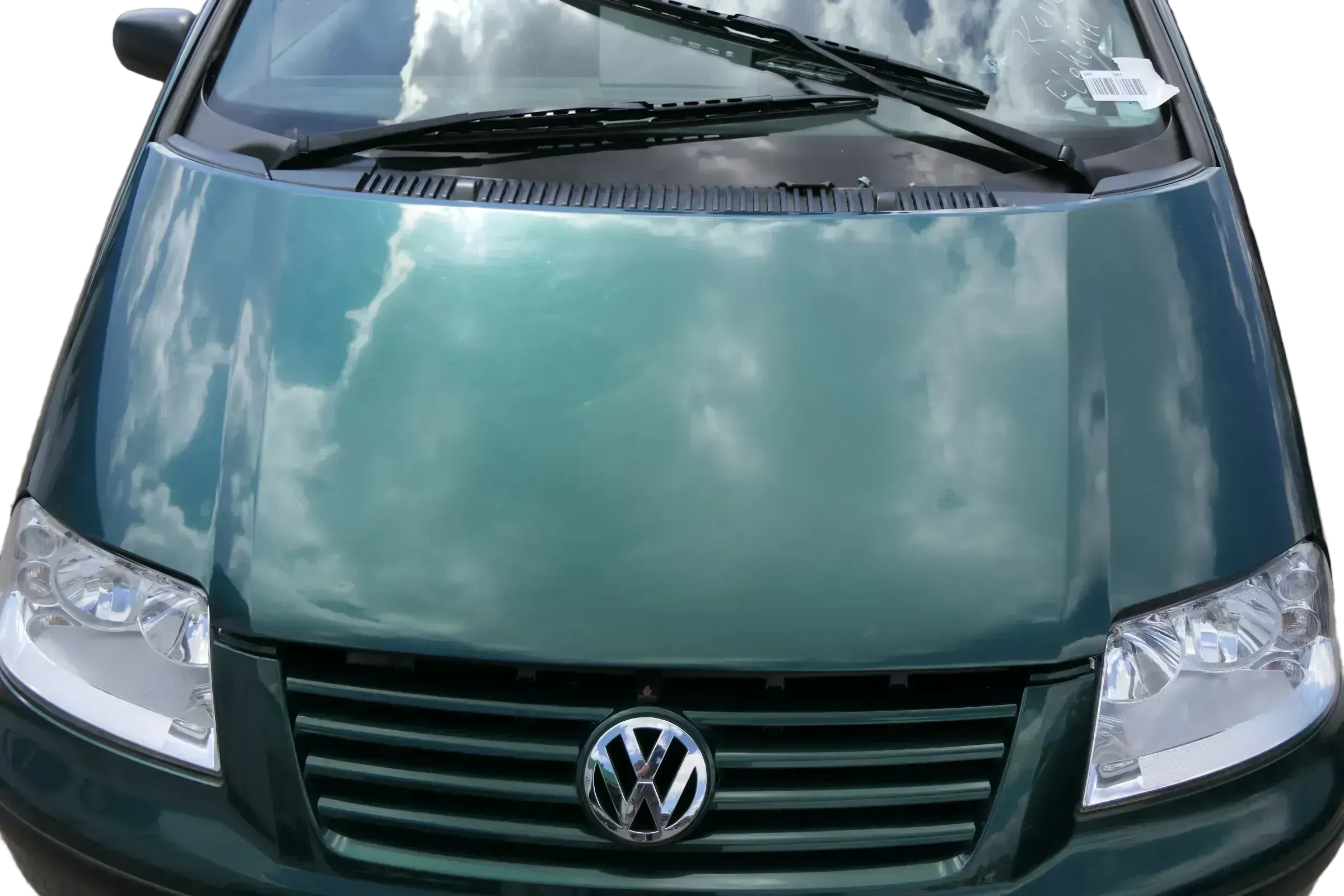 VW Sharan 7M Motorhaube Klappe Haube vorn vorne grün LC6M abca.Bj2000passend - Bild 1