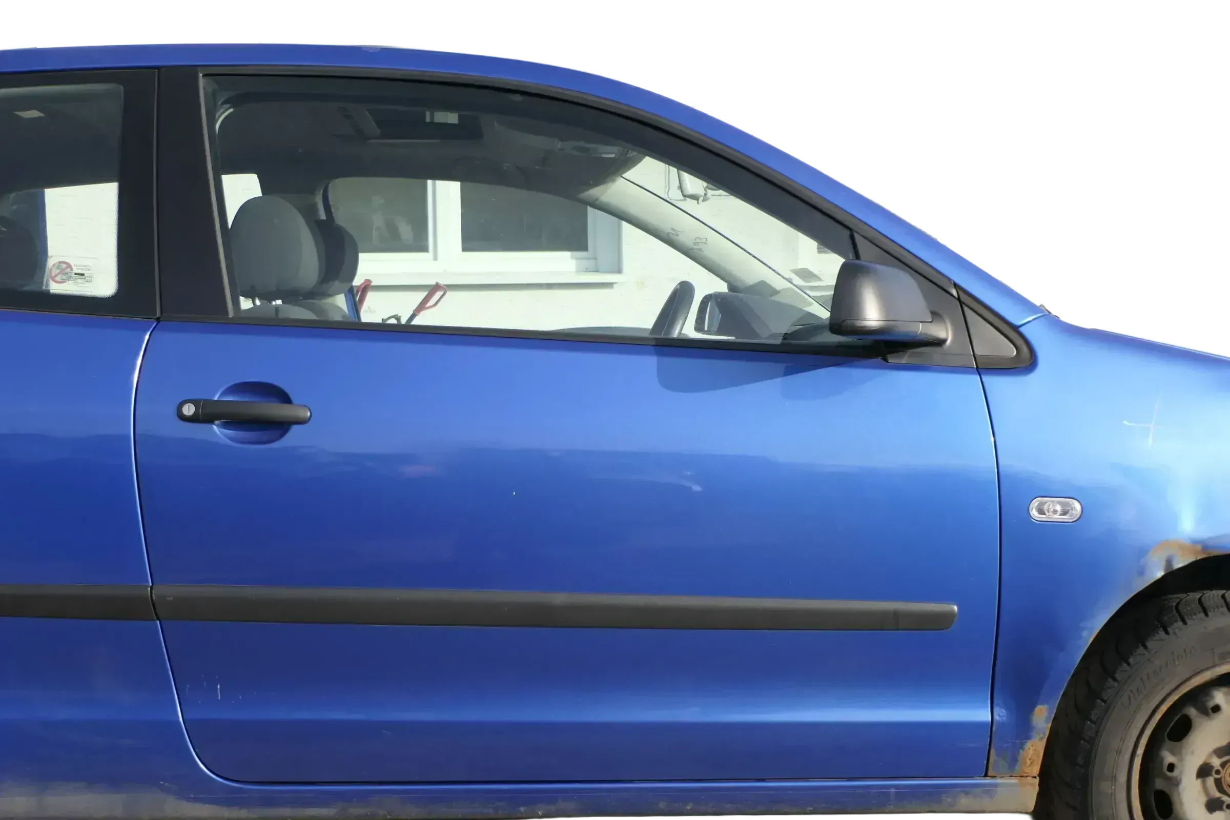 VW Polo 9N 9N3 Tür vorne rechts Beifahrertür 2/3-Türer blau LA5M ohneAnbauteile - Bild 1