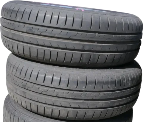 2x VW Golf A3 NUR Reifen 195/65 R15 91V Sommerreifen 2x ca. 5-6 mm NUR REIFEN
