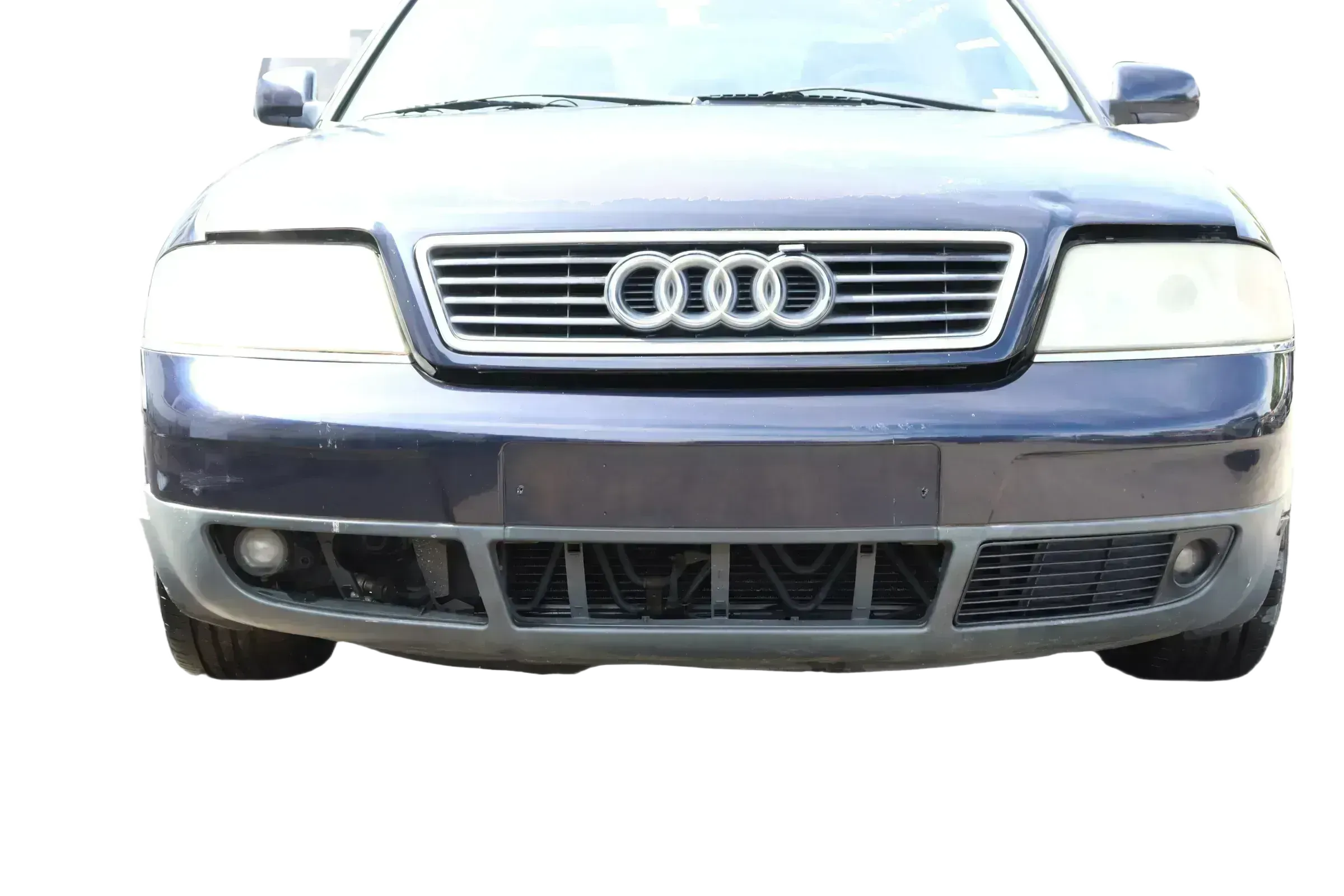 Audi A6 4B Frontstoßstange Stoßstange vorn vorne Stoßfänger blau LZ5L - Bild 1