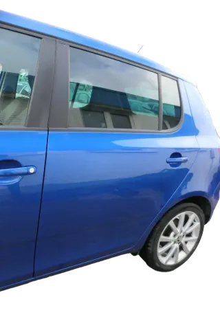 Skoda Fabia 5J Limousine Tür hinten links blau LF5W - ohne Anbauteile - Bild 4