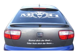 Seat Leon 1M Heckklappe Klappe hinten Kofferraumklappe grau LS7T Spoiler - Bild 1