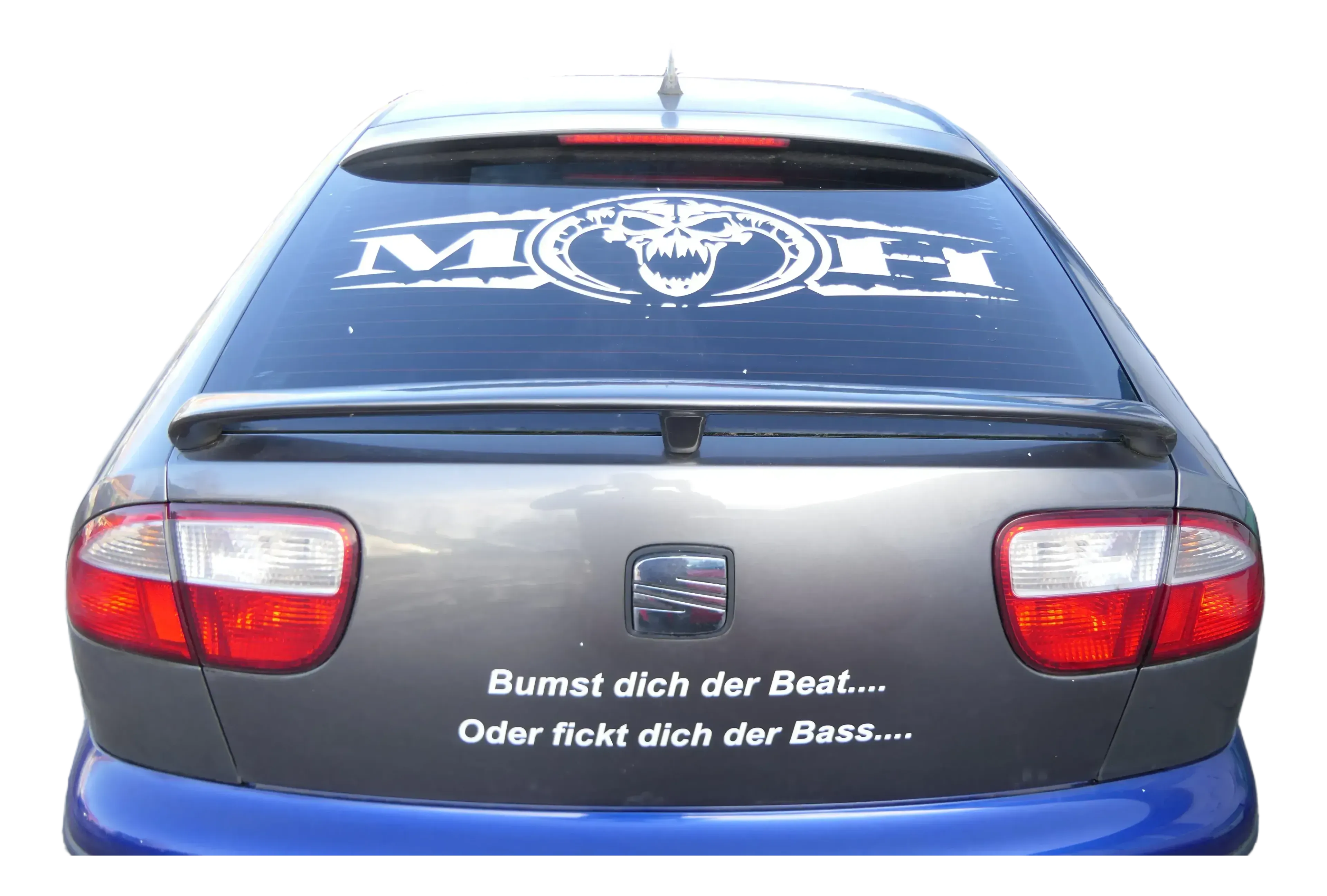 Seat Leon 1M Heckklappe Klappe hinten Kofferraumklappe grau LS7T Spoiler - Bild 1