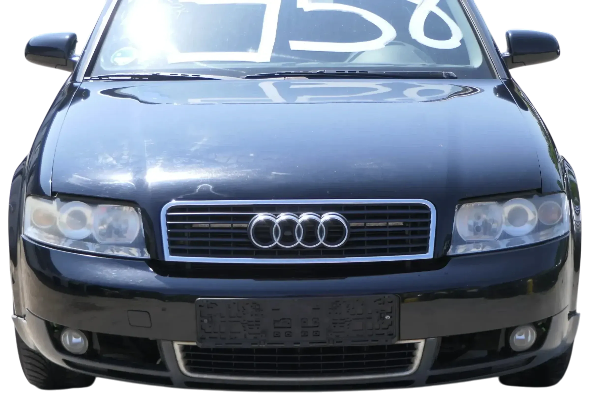 Audi A4 8E B6 Kombi Avant Stoßstange vorne mit Spoiler schwarz LY9B - Bild 1