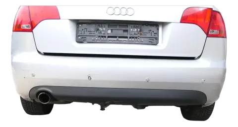 Audi A4 8E B7 Kombi Avant Stoßstange hinten Spoiler silber grau LY7W PDC