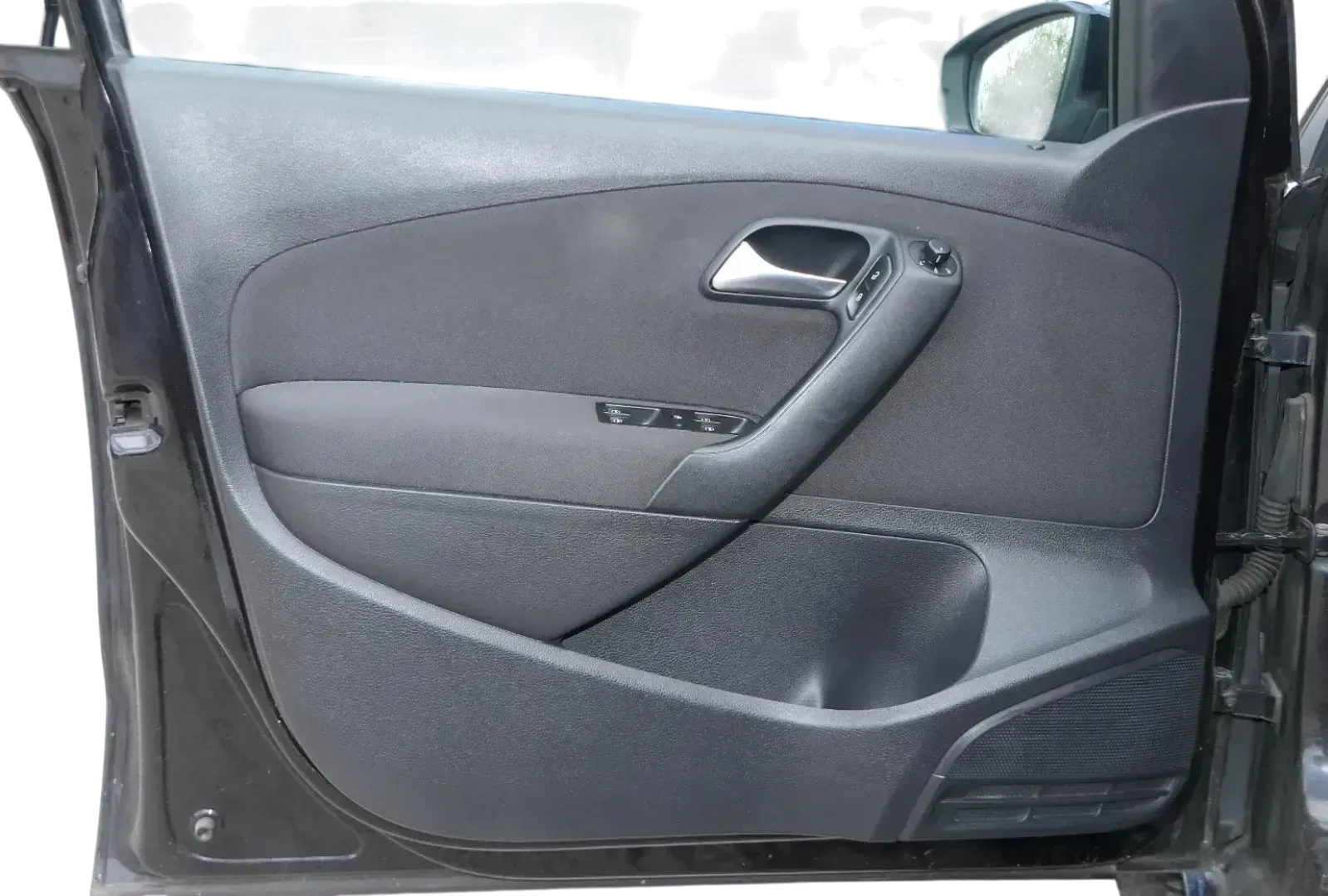 VW Polo 6R 1x Türverkleidung Verkleidung Tür 4/5-Türer vorne links schwarz Abdec - Bild 1