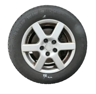 4x Audi A4 8E A6 4B Alufelgen 195/65R15 91H Winterreifen Reifen 4-7mm KBA 46659 - Bild 1