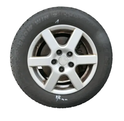 4x Audi A4 8E A6 4B Alufelgen 195/65R15 91H Winterreifen Reifen 4-7mm KBA 46659