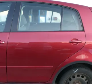 VW Golf Plus 5M Tür hinten links rot LA3X - mit Rahmen - Bild 1