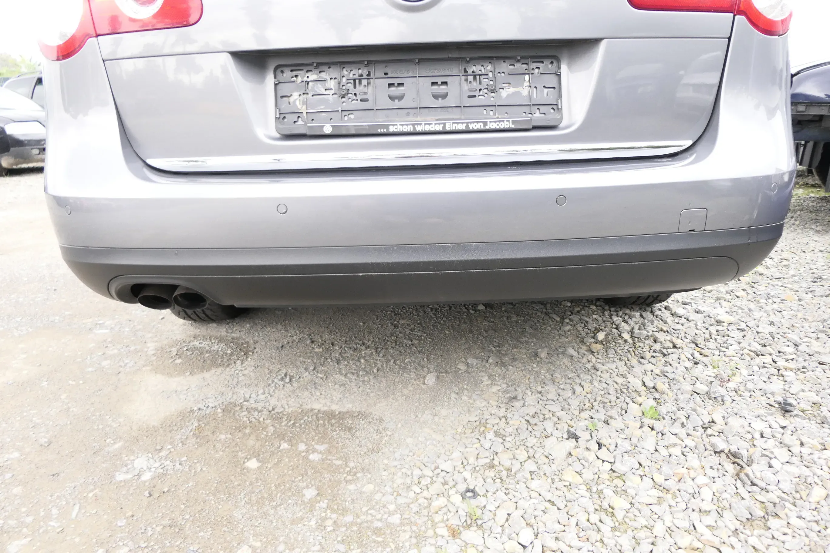 VW Passat 3C Kombi Stoßstange hinten Heckstoßstange Stoßfänger grau LA7T 9999244 - Bild 1