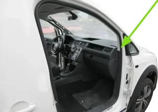 VW Caddy 2K SA Türdichtung Dichtung Tür vorne rechts Beifahrertür innen - Bild 1