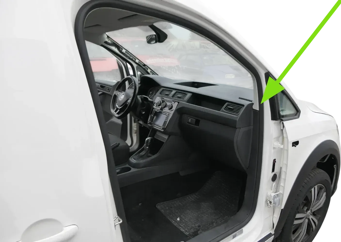 VW Caddy 2K SA Türdichtung Dichtung Tür vorne rechts Beifahrertür innen - Bild 1