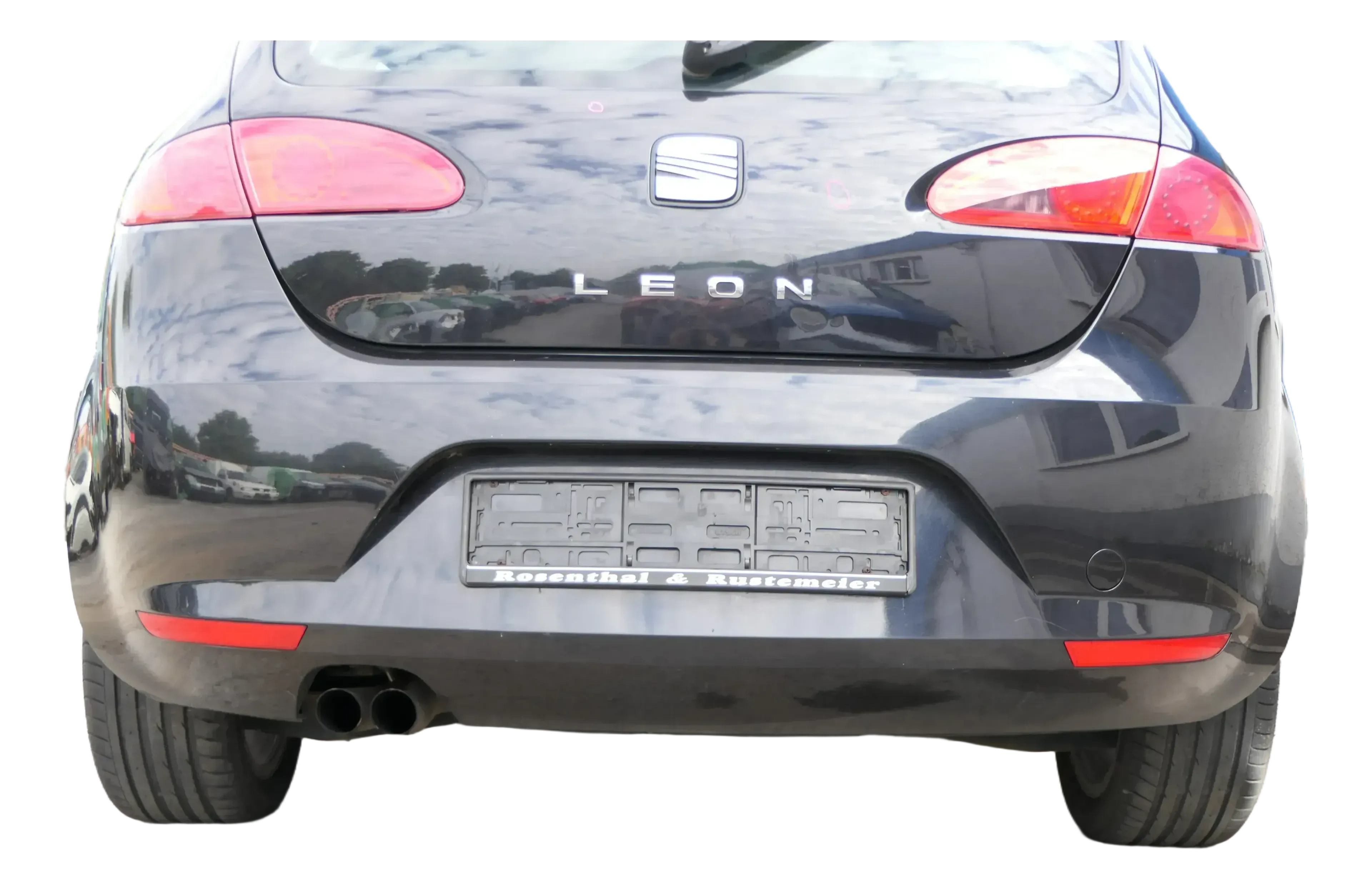 Seat leon 1P Stoßstange Heckstoßstange hinten schwarz LC9Z metallic - Bild 1