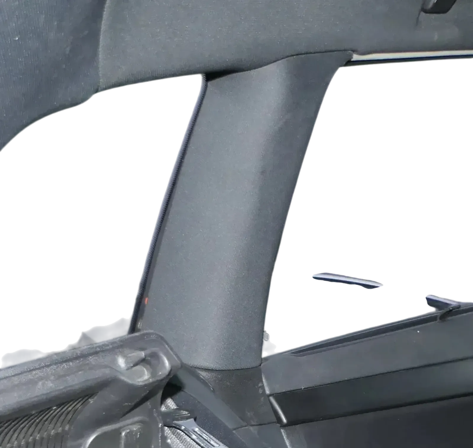 2x A3 8P C-Säulen Verkleidung rechts hinten + links Abdeckung oben schwarz - Bild 1