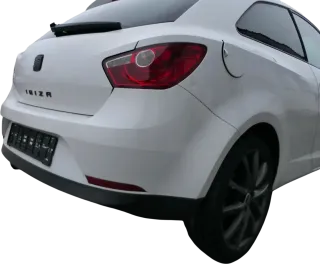 Seat Ibiza 6J Stoßstange Heckstoßstange hinten weiß LB9A 2/3-Türer Spoiler - Bild 11