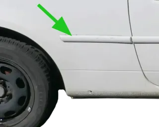 Lupo NUR Zierleiste Leiste Abdeckung rechts hinten - weiß LB9A - Bild 1