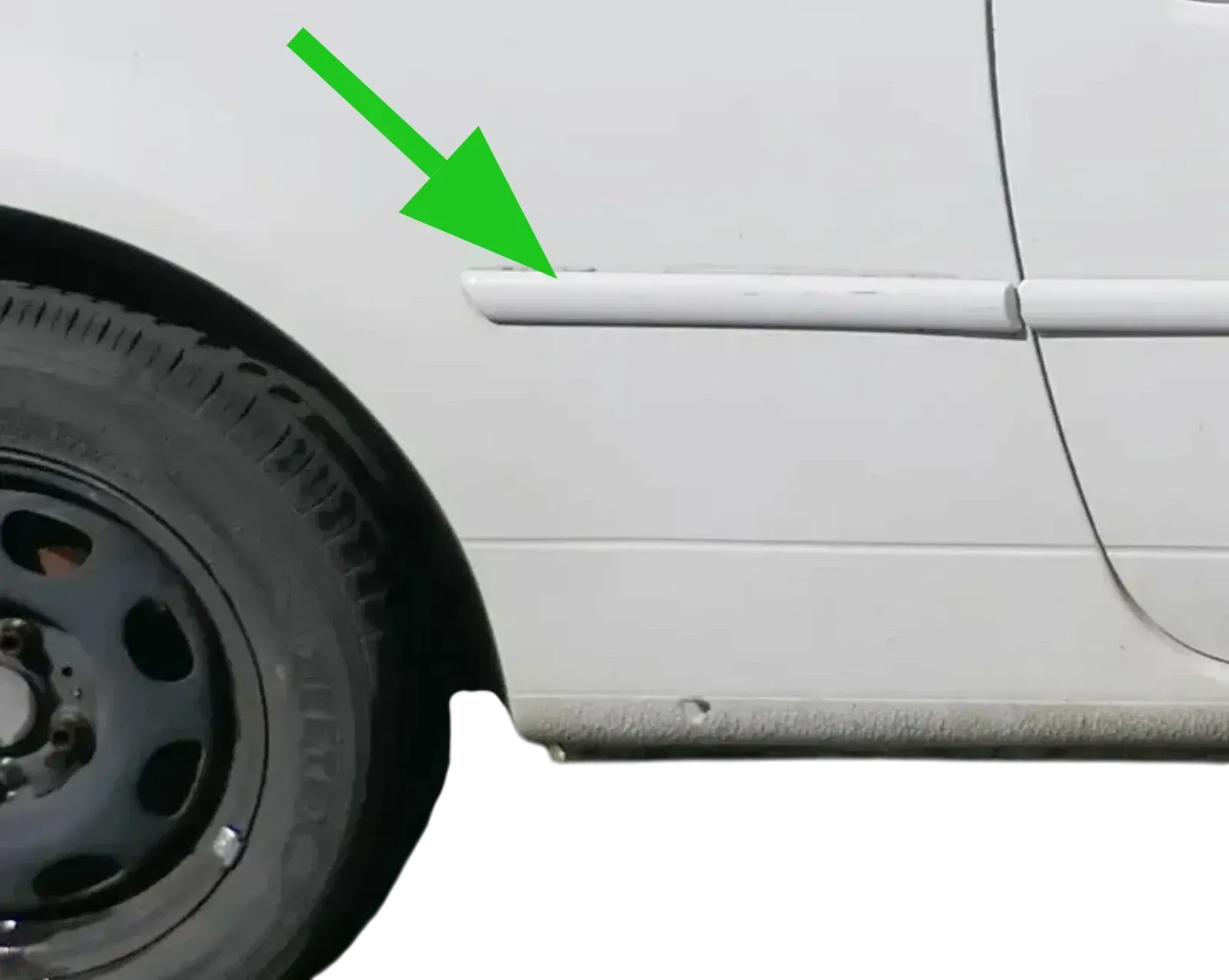 Lupo NUR Zierleiste Leiste Abdeckung rechts hinten - weiß LB9A - Bild 1