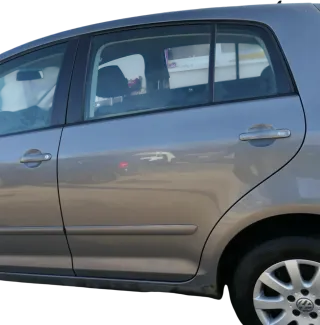 VW Golf Plus 5M Tür hinten links grau LA7T - mit Rahmen - Bild 2