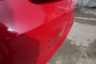 VW Fox 5Z Stoßstange hinten Stoßfänger rot LY3D Heckstoßstange - Bild 11