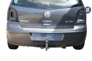 VW Polo 9N 9N3 Stoßstange Heckstoßstange hinten grau LC7V - Bild 1