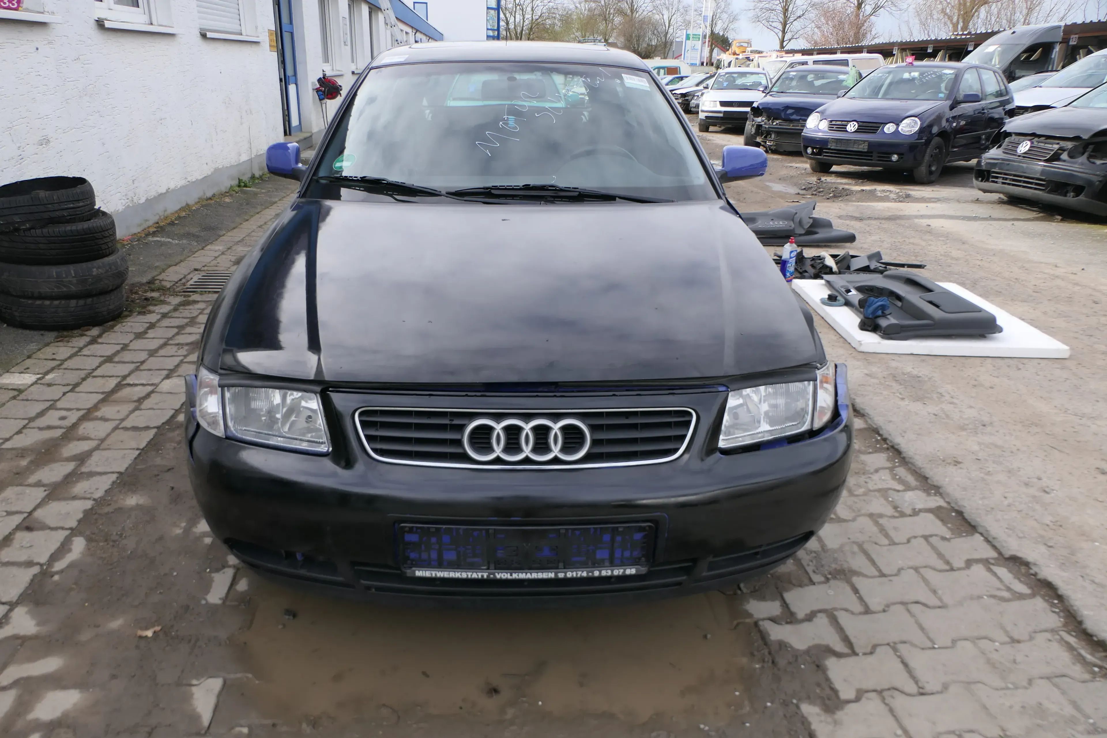 Audi A3 8L Motorhaube Frontklappe Haube schwarz/blau auch für Facelift - Bild 1