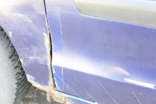 VW Polo 9N 9N3 Tür vorne links Fahrertür 4/5-Türer blau LB5N ohneAnbauteile - Bild 2