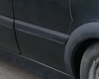 Golf 3 1E Cabrio Leiste Zierleiste Seite hinten links 2/3-Türer schwarz  Sport - Bild 1