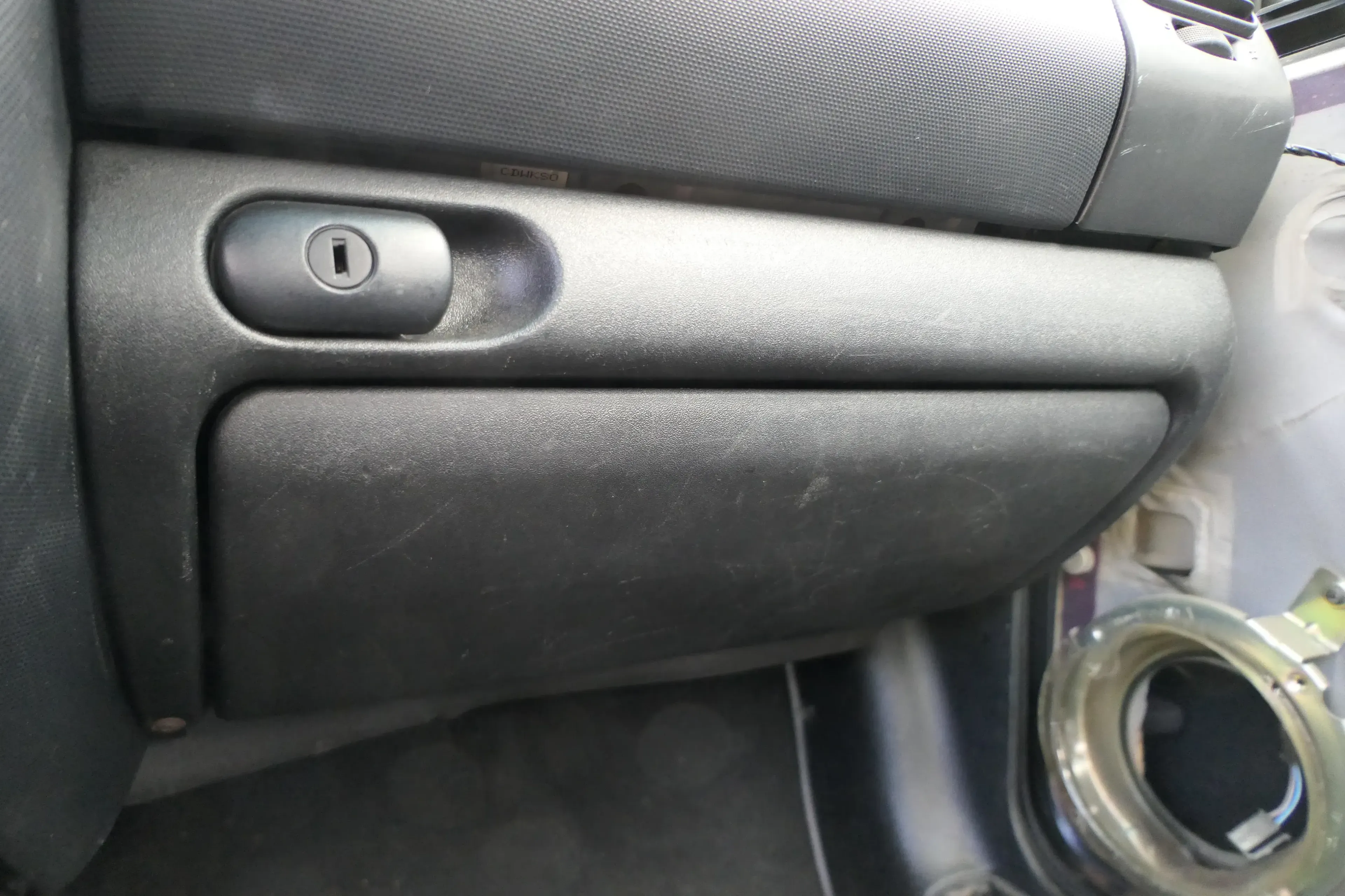 VW Golf 3/4 Cabrio 1E Deckel Klappe für Handschuhfach Handschuhfachdeckel schwar - Bild 1