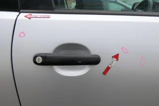 VW Polo 9N 9N3 Tür vorne rechts Beifahrertür 2/3-Türer silber LA7W ohneAnbauteil - Bild 5