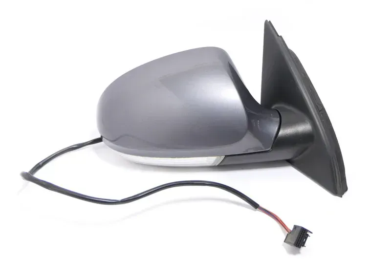 VW Passat 3C elektrischer Spiegel Außenspiegel rechts mit Glas Blinke grau LA7T - Bild 1