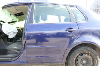 VW Polo 9N 9N3 Tür hinten links 4/5-Türer blau LB5N - ohne Anbauteile - Bild 1