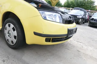 Skoda Fabia 6Y Stoßstange Stoßfänger vorne gelb LF1R 2000-2004 - Bild 3