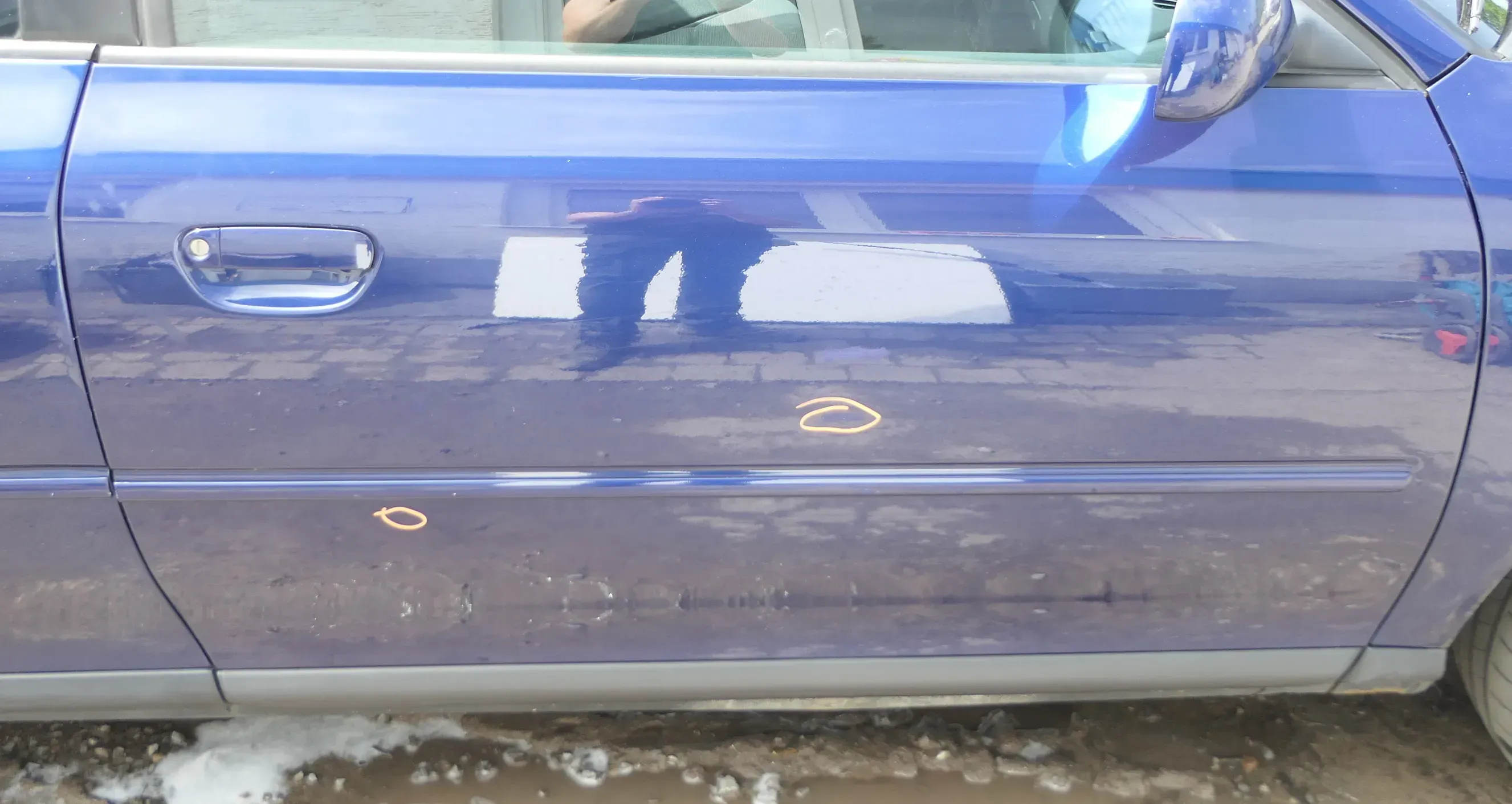 Audi A3 8L Tür Türblatt vorne rechts Beifahrertür blau LZ5K 2/3-Türer - Bild 1