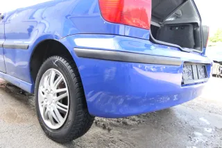 VW Polo 6N2 Stoßstange hinten Heckstoßstange Stoßfänger blau LA5C surf - Bild 3