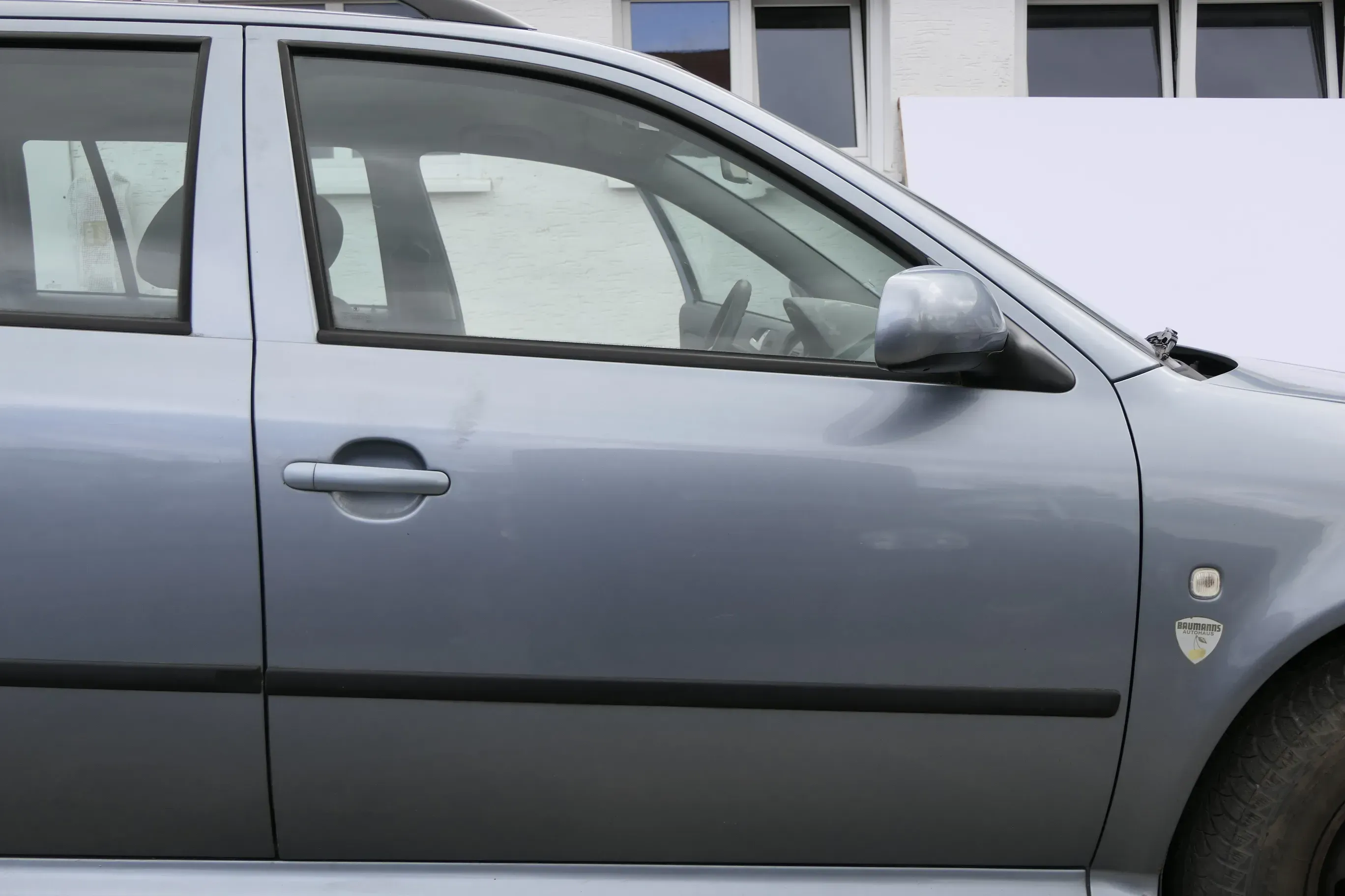 Skoda Octavia 1U Kombi + Limo Tür vorne rechts Beifahrertür silber grau LF7U - Bild 1
