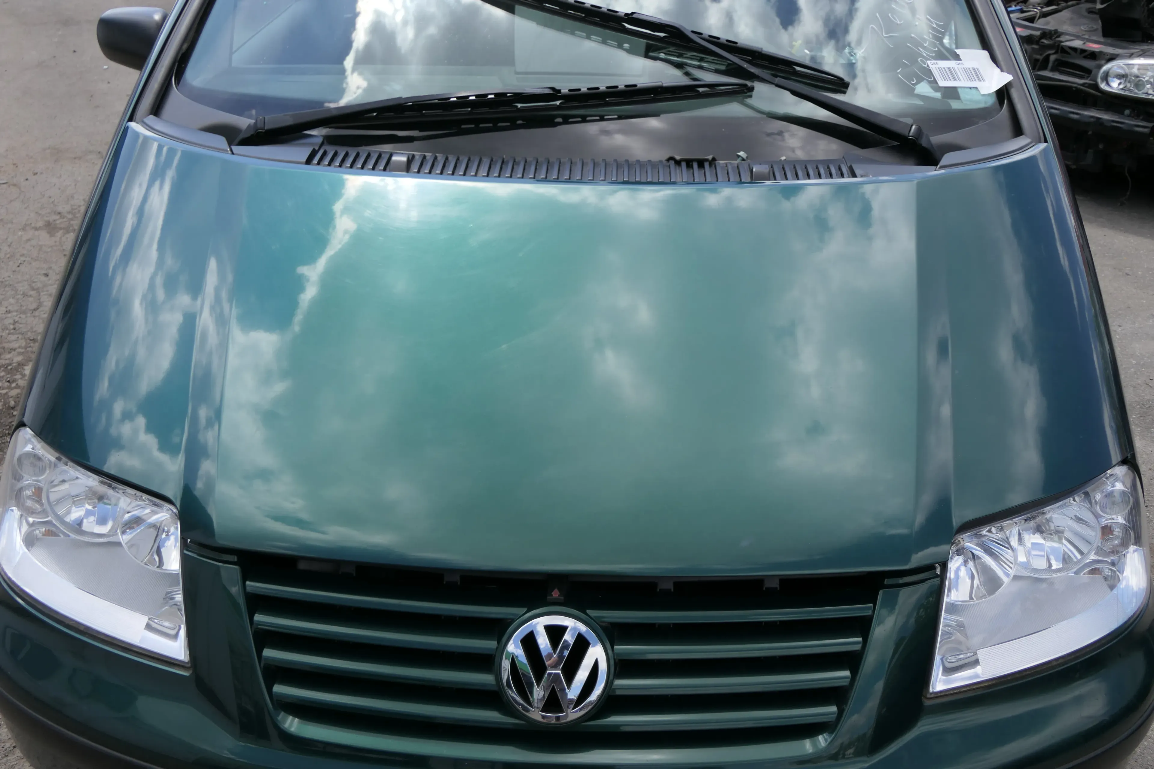 VW Sharan 7M Motorhaube Klappe Haube vorn vorne grün LC6M abca.Bj2000passend - Bild 1