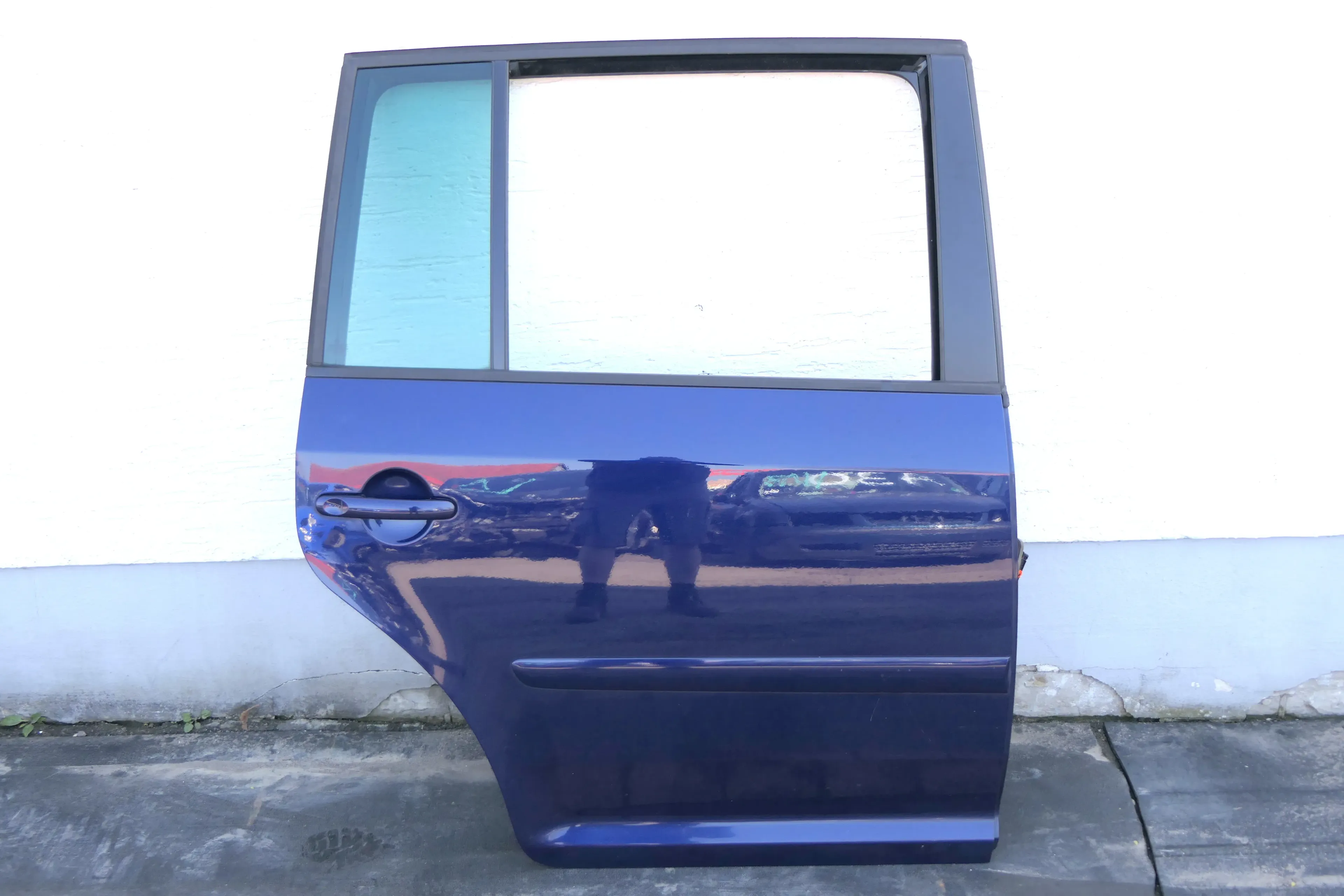 VW Touran 1T3 1T Tür hinten rechts Beifahrerseite blau LB5N indigoblau blau - Bild 1